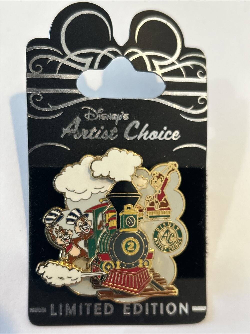 Disney Chip N' Dale Artist Choice Railroad Train LE 1500 Pin